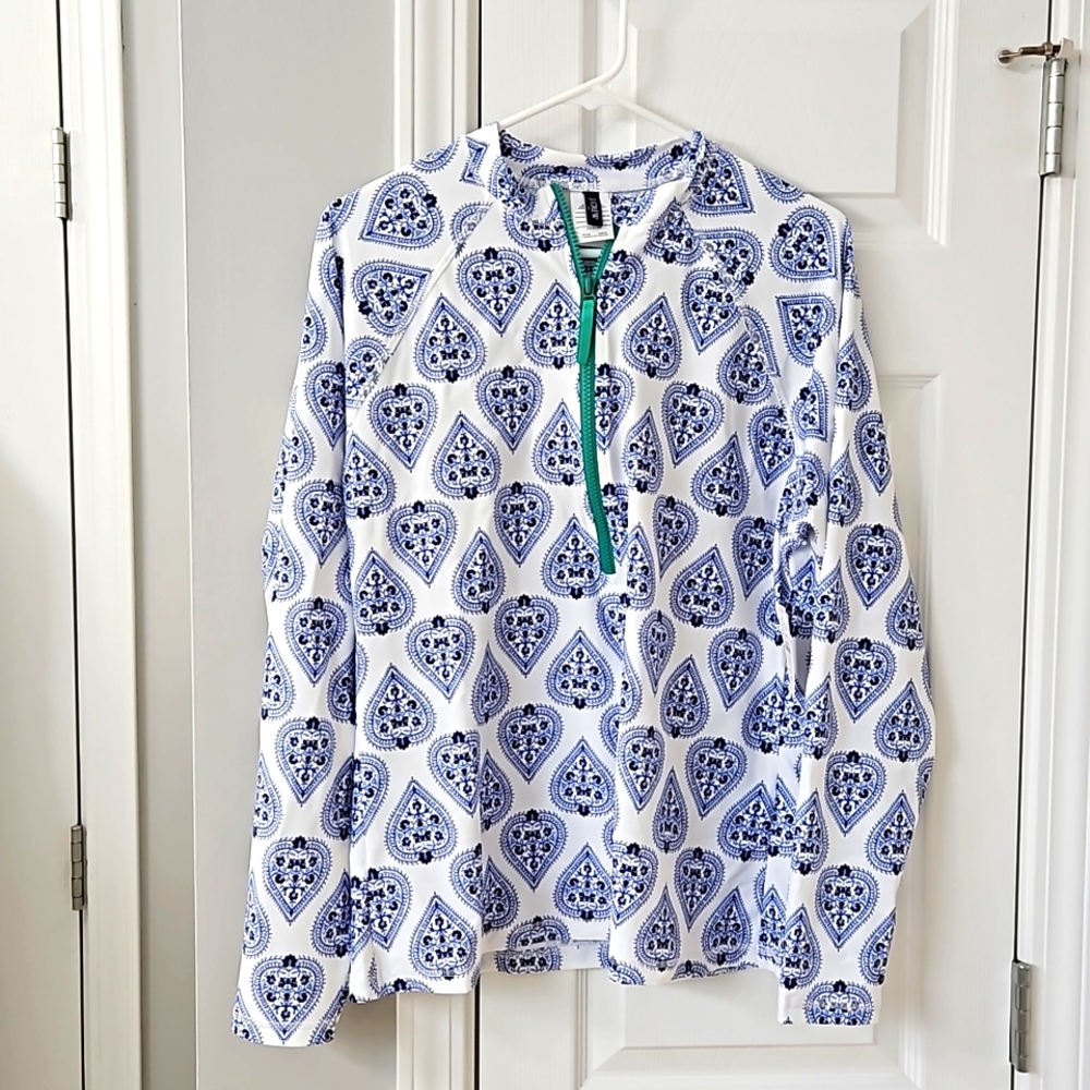 J. Crew Rashguard Swimshirt 2X XL Sun Shirt UPF50+ NWT